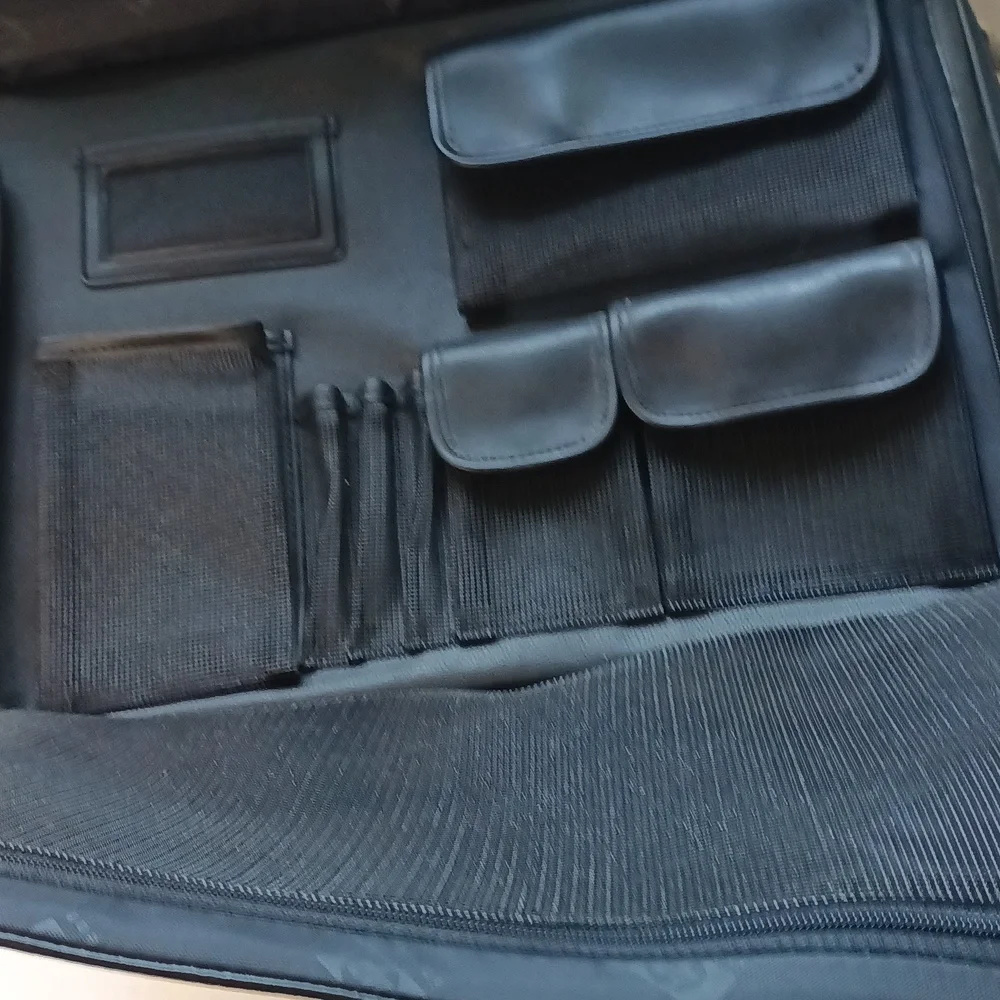 HP Invent Laptop Computer Bag Carrying Case Black Leather Shoulder Strap